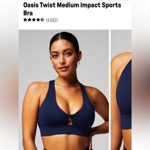 Oasis Twist Med Impact Sports Bra
